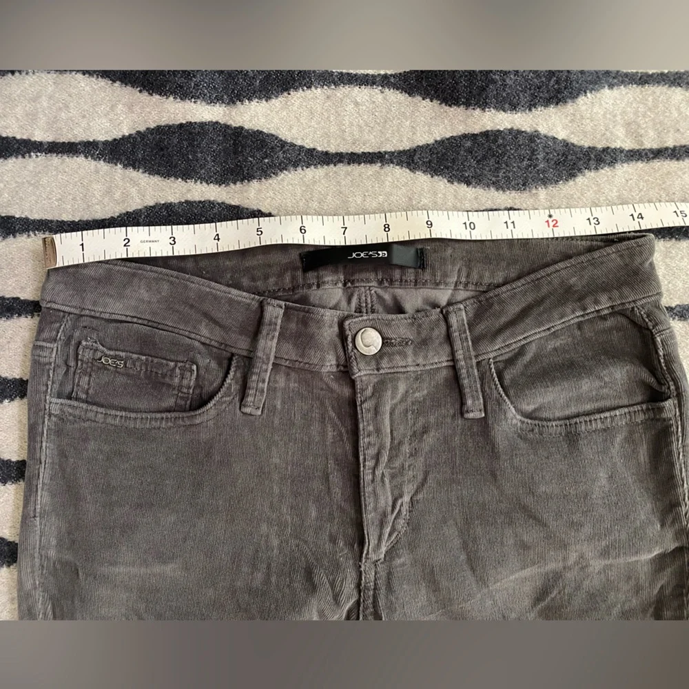 VTG Joe's Jeans Fit Skinny Vionaire Velvet Pinwale Corduroy Charcoal Size 28 - Picture 12 of 12
